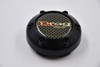 Drag Extreme Alloys Satin Black w/Red, Gold, Checkered Insert Wheel Center Cap Hub Cap 71281875F-2 2.75" Drag Extreme Alloys Snap In
