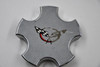 Replica Chrome w/ Red, Black, White Logo Wheel Center Cap Hub Cap CAP-121(Logo) 4.75" Replica Fits Chevrolet Corvette