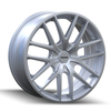Set 4 17" Touren Tr60 17x7.5 Hypersilver 5x4.25 5x4.5 Wheels 42mm Rims