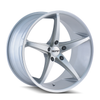 Set 4 20" Touren Tr70 20x8.5 Silver Milled Spokes 5x120 Wheels 20mm Rims