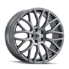 Set 4 20" Touren TR76 20x8.5 Graphite 5x120 Wheels 35mm Rims