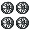 Set 4 18" Touren Tr76 18x8 Gloss Black 5x112 Wheels 35mm Rims