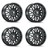 Set 4 20" Touren TR78 20x9 Gloss Black 5x112 Wheels 35mm Rims