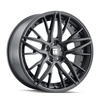 20" Touren TR93 20x9 Satin Black Black Rivet 5x120 Wheel 35mm Rim