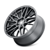 Set 4 20" Touren Tr93 20x9 Satin Black Black Rivet 5x120 Wheels 35mm Rims