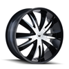18" Mazzi Edge 18x7.5 Black Machined 5x112 5x120 Wheel 40mm Car Suv Rim