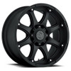 Black Rhino Glamis 17x9 6x5.5 Matte Black Wheel 17" -12mm For Ford Toyota Rim