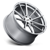 18" TSW Bathurst 18x8 Silver w/ Mirror Cut Face 5x108 Wheel 40mm Rim