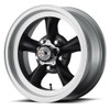 Set 4 14" American Racing VN105 Torq Thrust D Rims 14x6 5x4.5 -2mm Black Wheels