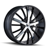 20" Mazzi Essence 20x8.5 Black Machined 5x112 5x120 Wheel 35mm Car Suv Rim