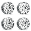 Set 4 24" Mazzi Big Easy 24x9.5 Chrome 5x115 5x120 Wheels 18mm Car Suv Rims