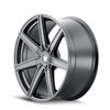 Set 4 22" Mazzi Laguna 22x8.5 Matte Black 5x112 5x120 Wheels 38mm Car Suv Rims