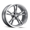 Set 4 18" Ridler 606 18x8 Grey W Machined Lip 5x5 Wheels 0mm For Jeep Chevy GMC