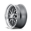 Set 4 20" Ridler 607 20x10 Grey W Machined Lip 5x5 Wheels 0mm For Jeep Chevy GMC