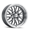 18" Ridler 607 18x9.5 Grey W Machined Lip 5x4.75 Wheel 6mm Rim
