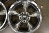 Set 4 20" Ridler 695 20x10 Grey With Machined Lip 5x4.75 Wheels 0mm Rims