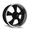 Set 4 20" Ridler 695 20x10 Matte Black Machined Lip 5x4.75 Wheels 0mm Rims