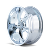 Set 4 20" Ridler 695 20x10 Chrome 5x4.5 Wheels 0mm Rims For Ford Jeep Truck