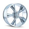 Set 4 17" Ridler 695 17x7 Chrome 5x4.75 Wheels 0mm Rims