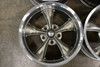 Set 4 17" Ridler 695 17x7 Grey With Machined Lip 5x4.75 Wheels 0mm Rims