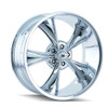 Set 4 17" Ridler 695 17x7 Chrome 5x4.5 Wheels 0mm Rims For Ford Jeep Truck