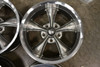 Set 4 17" Ridler 695 17x7 Grey With Machined Lip 5x4.5 Wheels 0mm Rims