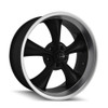 Set 4 18" Ridler 695 18x9.5 Matte Black Machined Lip 5x5 Wheels 6mm Rims