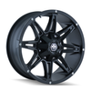 17" Mayhem Rampage 17x9 Matte Black 5x5 5x5.5 Wheel -12mm For Jeep Dodge Ram Rim