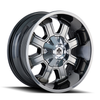 22" Mayhem Fierce 22x12 Chrome 8x6.5 8x170 Wheel -44mm Rim