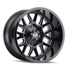 20" Mayhem Cogent 20x9 Black Milled 5x5 5x5.5 Wheel 18mm For Jeep Dodge Ram Rim