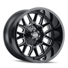 18" Mayhem Cogent 18x9 Black Milled 5x5 5x5.5 Wheel 0mm For Jeep Dodge Ram Rim