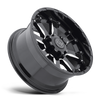 17" Black Rhino Sierra 17x9 6x120 Gloss Black W/ Milled Spokes Wheel 12mm Rim