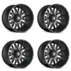 Set 4 26" American Truxx DNA 26x14 Black Milled 6x135 Wheels -76mm Lifted Rims