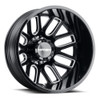 22" Mayhem Cogent Dually 22x8.25 Black Milled 8x210 Wheel -232mm Rim