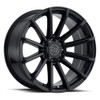 17" Black Rhino Rotorua Gloss Black 17x9.5 6x5.5 Wheel 12mm For Chevy GMC Ram