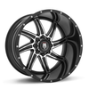 22" American Truxx Vortex 22x12 Black Machined 5x5.5 Wheel -44mm For Dodge Ram 22" American Truxx Vortex 22x12 Black Machined 5x5.5 Wheel -44mm For Dodge Ram