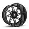 20" American Truxx Vortex 20x10 Black Milled 6x135 Wheel -24mm For Ford Lincoln