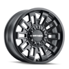 17" Mayhem Cortex 17x9 Matte Black 6x135 6x5.5 Wheel -12mm For Ford Chevy GMC