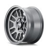 Set 4 17" Dirty Life Canyon 17x9 Satin Graphite 6x5.5 Wheels -12mm Lifted Rims