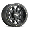 17" Dirty Life Dt-2 17x9 Matte Black W Simulated Ring 8x6.5 Wheel -12mm Rim