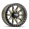 17" Dirty Life Dt-2 17x9 Satin Gold Simulated Ring 5x5 Wheel -12mm For Jeep Rim