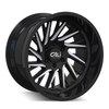 Set 4 20" Cali Off-Road Purge 20x12 Gloss Black Milled Spokes 8x170 Wheels -51mm