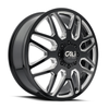 24" Cali Off-Road Invader Front Dually 24x8.25 Black Milled 8x6.5 Wheel 115mm