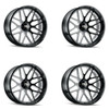 Set 4 28" Cali Off-Road Invader 28x12 Gloss Black Milled Spokes 6x135 -44mm Rims Set 4 28" Cali Off-Road Invader 28x12 Gloss Black Milled Spokes 6x135 -44mm Rims