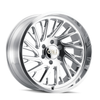 20" Cali Off-Road Purge 20x10 Polished Milled Spokes 8x6.5 Wheel -25mm Truck Rim