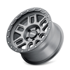 20" Mayhem Delta 20x9 Matte Gunmetal Matte Black Lip 8x170 Wheel -12mm Truck Rim