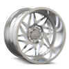 Set 4 20" Cali Off-Road Gemini 20x10 Polished Milled Spokes 5x5 Wheels -25mm