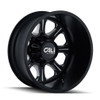 22" Cali Off-Road Brutal 22x8.25 Rear Black Milled Spokes 8x210 Wheel -180mm Rim
