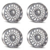 Set 4 20" Cali Off-Road Switchback 20x12 Polished Milled Spokes 6x135 Rims -51mm