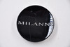 Milanni Gloss Black w/ Silver Lettering Wheel Center Cap Hub Cap C471GB(U) 2.5" Snap in